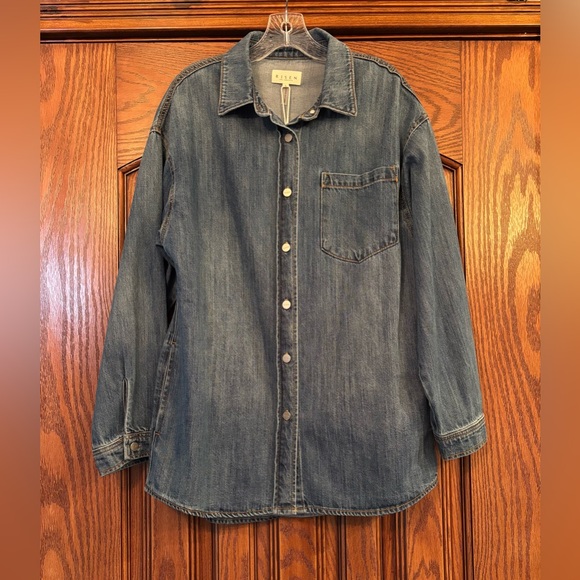 New! Risen Denim Shacket - Picture 7 of 8